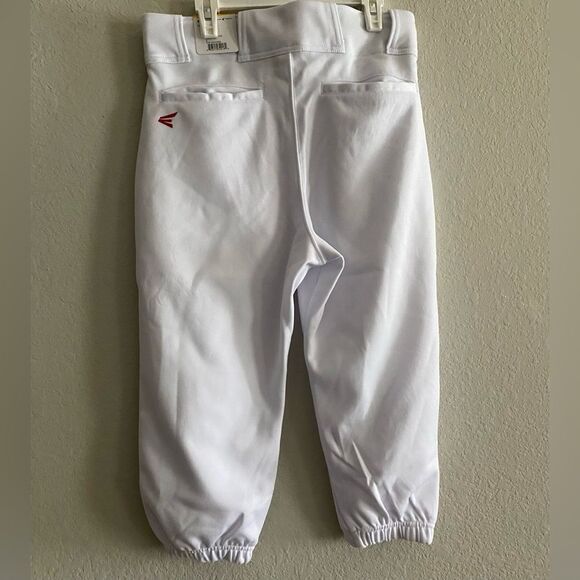 Easton Rival+ Knicker Baseball Pant Adult Sizes Solid & Piped White Red Small Sm - Picture 8 of 8